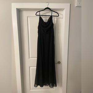 David’s Brida Black Bridesmaid Dress